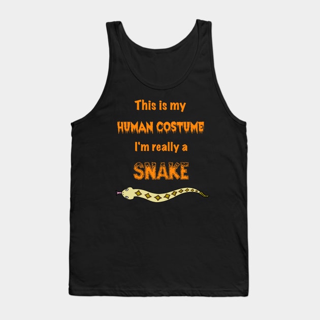 Funny Snake Halloween Costume Tank Top by SNK Kreatures